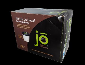 No Fun Jo Decaf - 24 Recyclable Cups - Special Sale Slight Carton Damage (For K-Cup® Brewers)